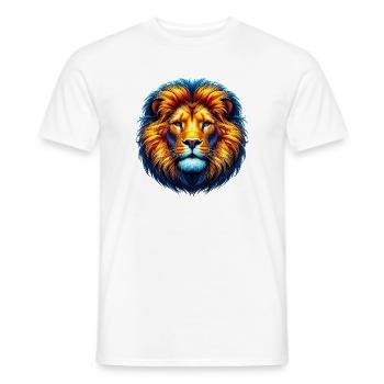 Lion - Men's T-Shirt - white - Front - AI Model Male 178 dark (178cm)