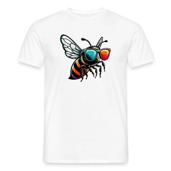 Bee - Men's T-Shirt - white - Front - AI Model Male 178 dark (178cm)