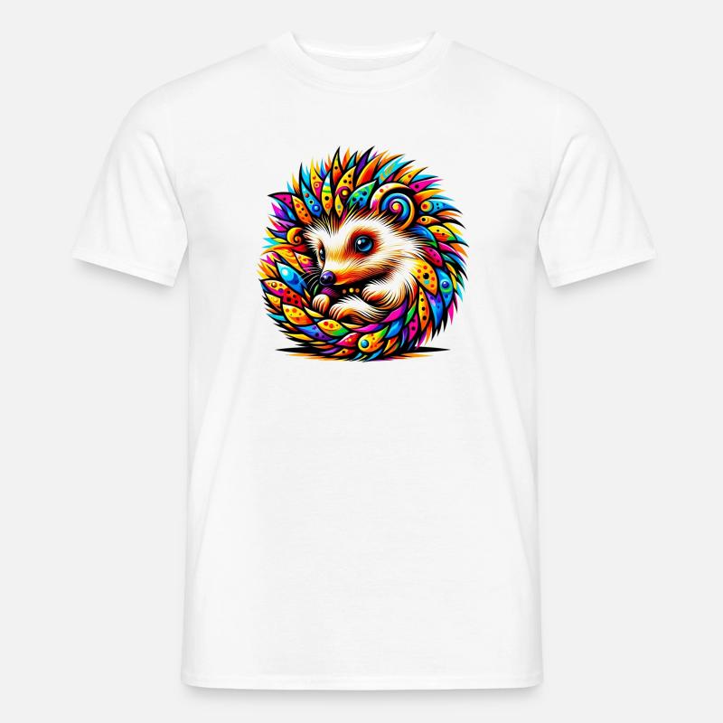 Igel - Männer T-Shirt - Weiß