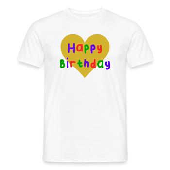20. 20 ANS. 20e ANNIVERSAIRE. ANNIVERSAIRE 20 ANS. - T-shirt homme - blanc - Devant - AI Model Male 178 dark (178cm)