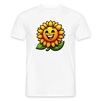 Sonnenblume - Männer T-Shirt - Weiß - Vorne - AI Model Male 178 dark (178cm)