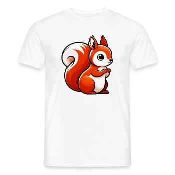 Squirrel - Men's T-Shirt - white - Front - AI Model Male 178 dark (178cm)