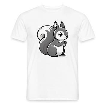 Squirrel - Men's T-Shirt - white - Front - AI Model Male 178 dark (178cm)
