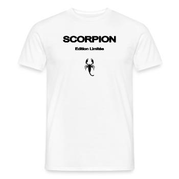 SCORPION élégant signe du zodiaque, astrologie. - T-shirt homme - blanc - Devant - AI Model Male 178 dark (178cm)