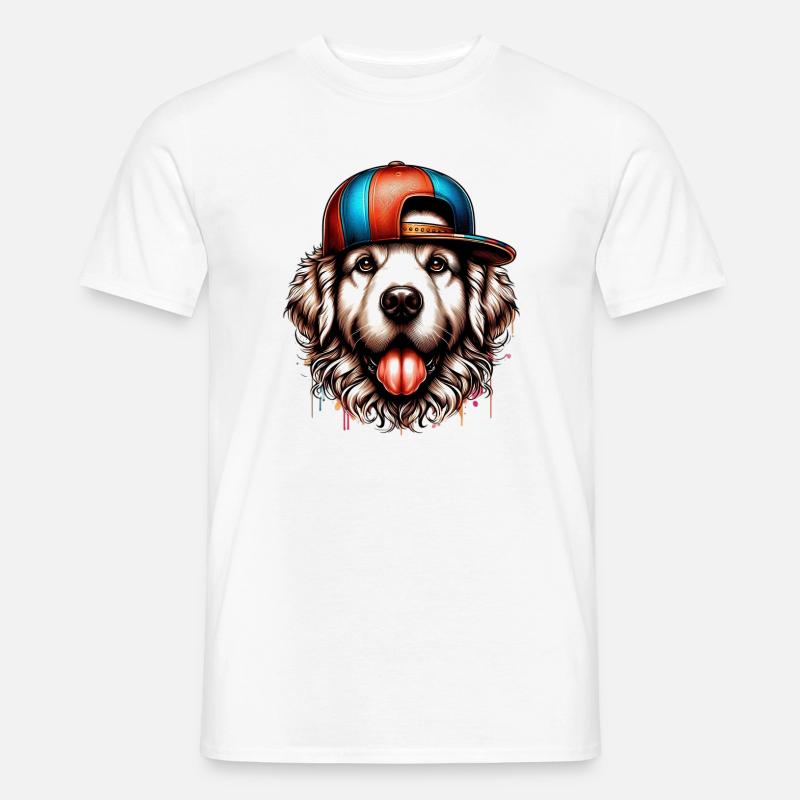 Hund - Männer T-Shirt - Weiß