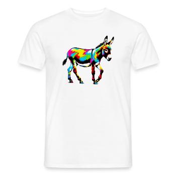 Esel-Maultier - Männer T-Shirt - Weiß - Vorne - AI Model Male 178 dark (178cm)