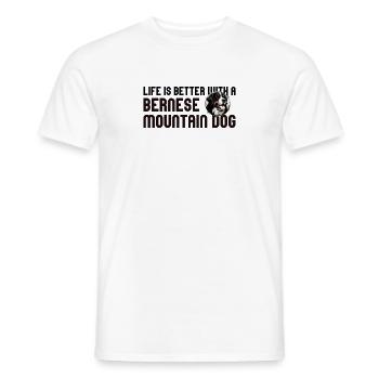 Bouvier bernois - T-shirt homme - blanc - Devant - AI Model Male 178 dark (178cm)