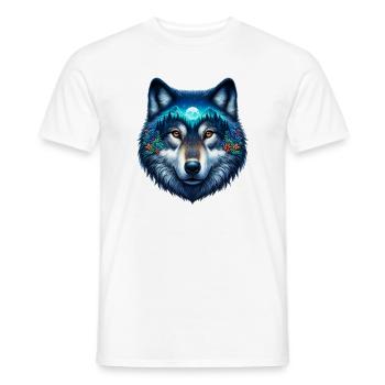 Loup - T-shirt homme - blanc - Devant - AI Model Male 178 dark (178cm)