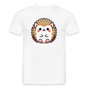 Hedgehog - Men's T-Shirt - white - Front - AI Model Male 178 dark (178cm)