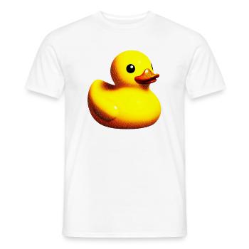 Ente Ente Ente Ente Ente - Männer T-Shirt - Weiß - Vorne - AI Model Male 178 dark (178cm)