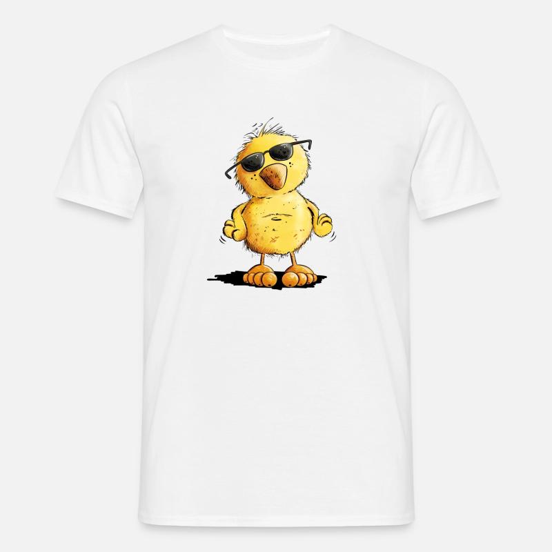 Cool Chick I Kylling - T-shirt til herrer - hvid
