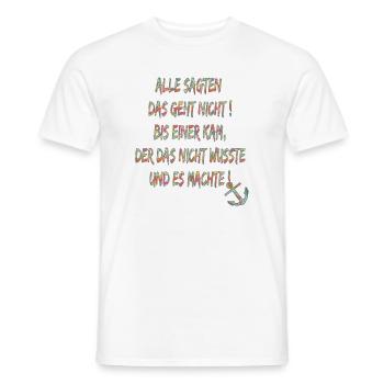 115691064 148764531 Spruch Geht doch Anker - Männer T-Shirt - Weiß - Vorne - AI Model Male 178 dark (178cm)