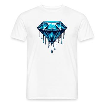 Diamant - T-shirt homme - blanc - Devant - AI Model Male 178 dark (178cm)