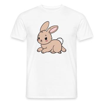 Rabbit Rabbit - Men's T-Shirt - white - Front - AI Model Male 178 dark (178cm)