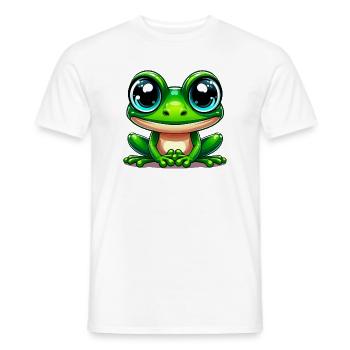 Frog - Men's T-Shirt - white - Front - AI Model Male 178 dark (178cm)
