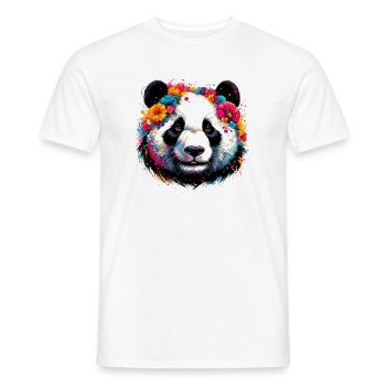 Panda - Männer T-Shirt - Weiß - Vorne - AI Model Male 178 dark (178cm)