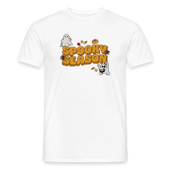 halloween spooky season - Männer T-Shirt - Weiß - Vorne - AI Model Male 178 dark (178cm)