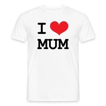 J'aime ma maman - Fête des Mères - T-shirt homme - blanc - Devant - AI Model Male 178 dark (178cm)
