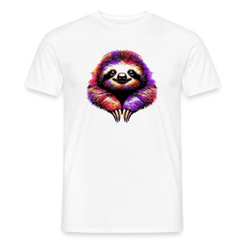 Faultier - Männer T-Shirt - Weiß - Vorne - AI Model Male 178 dark (178cm)