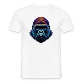 Gorilla - Men's T-Shirt - white - Front - AI Model Male 178 dark (178cm)