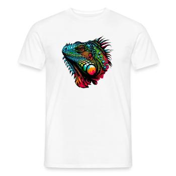 Iguana - Men's T-Shirt - white - Front - AI Model Male 178 dark (178cm)