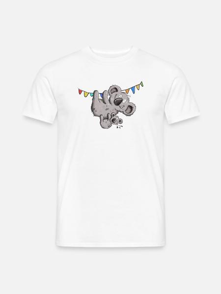 Drolliger Koala Bär Mit Koala Baby Party - Männer T-Shirt - Weiß