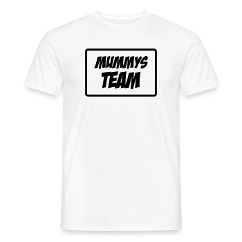 Mom's Team - Muttertag - Männer T-Shirt - Weiß - Vorne - AI Model Male 178 dark (178cm)