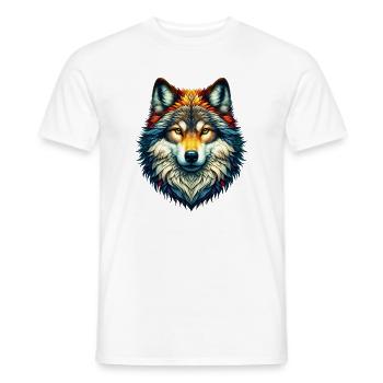 Loup - T-shirt homme - blanc - Devant - AI Model Male 178 dark (178cm)