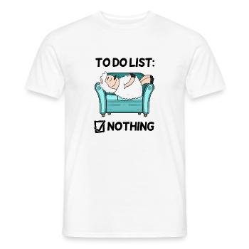 Dicton drôle Dictons drôles - Motif mouton - T-shirt homme - blanc - Devant - AI Model Male 178 dark (178cm)