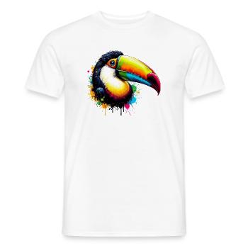 Toucan - Men's T-Shirt - white - Front - AI Model Male 178 dark (178cm)