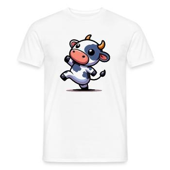 Kuh - Männer T-Shirt - Weiß - Vorne - AI Model Male 178 dark (178cm)