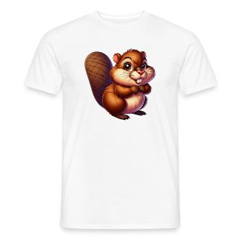 Bieber - Männer T-Shirt - Weiß - Vorne - AI Model Male 178 dark (178cm)