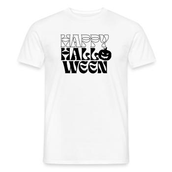 Illustration de joyeux Halloween - T-shirt homme - blanc - Devant - AI Model Male 178 dark (178cm)