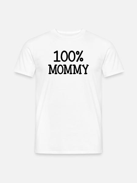 100% Mom - Mother's Day - Men's T-Shirt - white