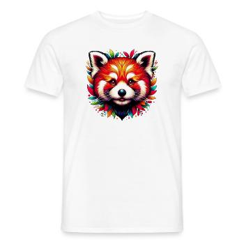 Kleiner Panda - Männer T-Shirt - Weiß - Vorne - AI Model Male 178 dark (178cm)