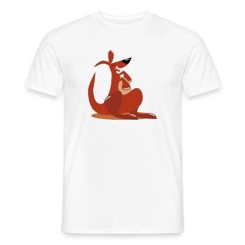 Kangaroos Australia - Men's T-Shirt - white - Front - AI Model Male 178 dark (178cm)