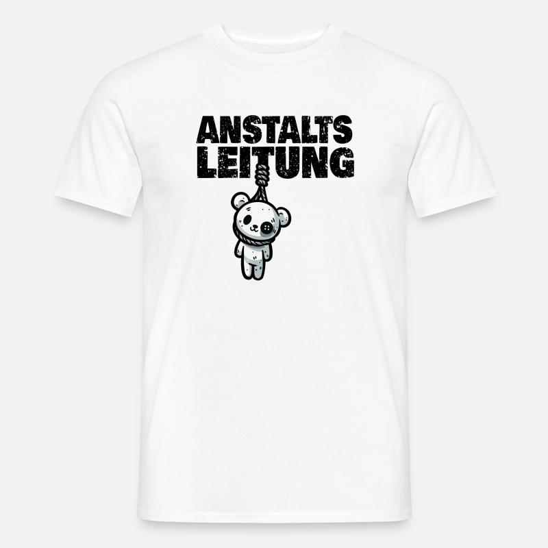 Anstaltsleitung Teddy - Männer T-Shirt - Weiß