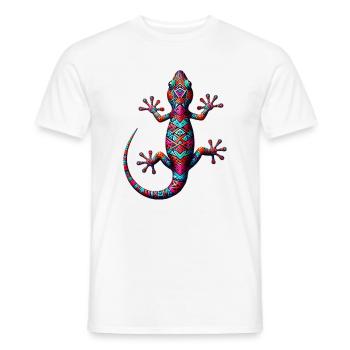 Gecko - Men's T-Shirt - white - Front - AI Model Male 178 dark (178cm)