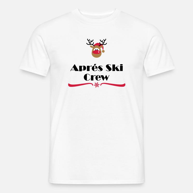 Après-ski - Heren T-shirt - wit