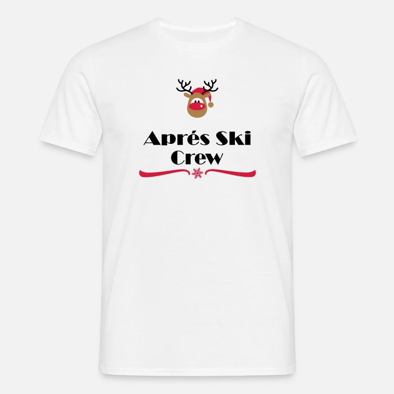 apres ski - Männer T-Shirt - Weiß
