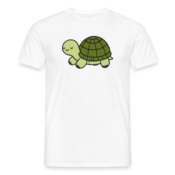 Turtle - Men's T-Shirt - white - Front - AI Model Male 178 dark (178cm)