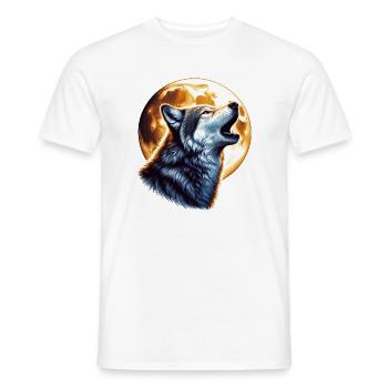 Loup - T-shirt homme - blanc - Devant - AI Model Male 178 dark (178cm)