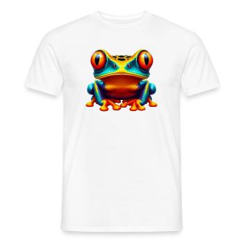 Frog - Men's T-Shirt - white - Front - AI Model Male 178 dark (178cm)