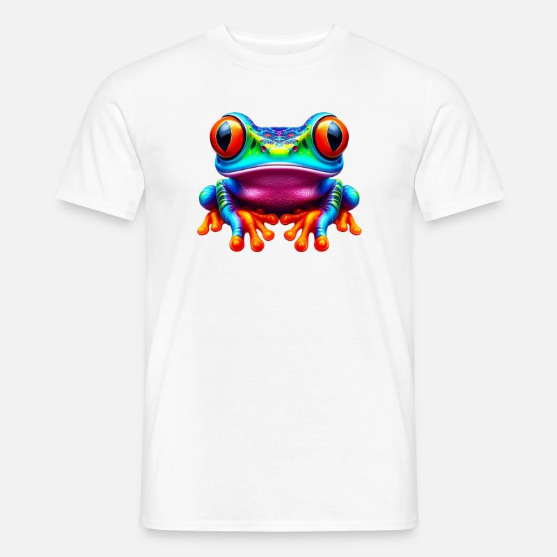 Frosch - Männer T-Shirt - Weiß