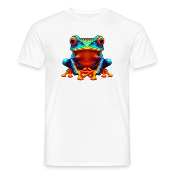 Frog - Men's T-Shirt - white - Front - AI Model Male 178 dark (178cm)