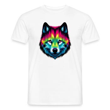 Loup - T-shirt homme - blanc - Devant - AI Model Male 178 dark (178cm)