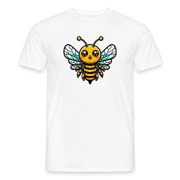 Bee - Men's T-Shirt - white - Front - AI Model Male 178 dark (178cm)