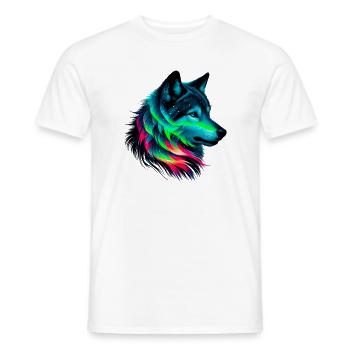 Loup - T-shirt homme - blanc - Devant - AI Model Male 178 dark (178cm)