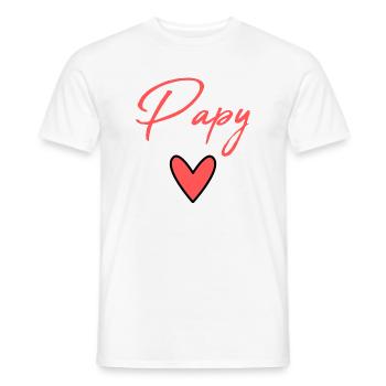 OPA. PAPA. VATERTAG. FROHER VATERTAG - Männer T-Shirt - Weiß - Vorne - AI Model Male 178 dark (178cm)