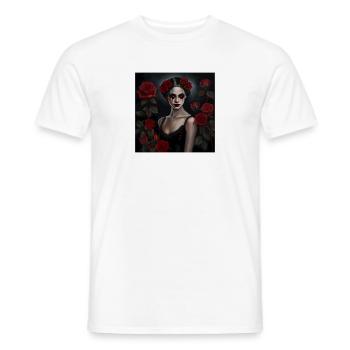 Vampirdame - Männer T-Shirt - Weiß - Vorne - AI Model Male 178 dark (178cm)